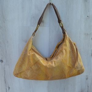 HOBO Snakeskin Embossed Genuine Leather hobo purse